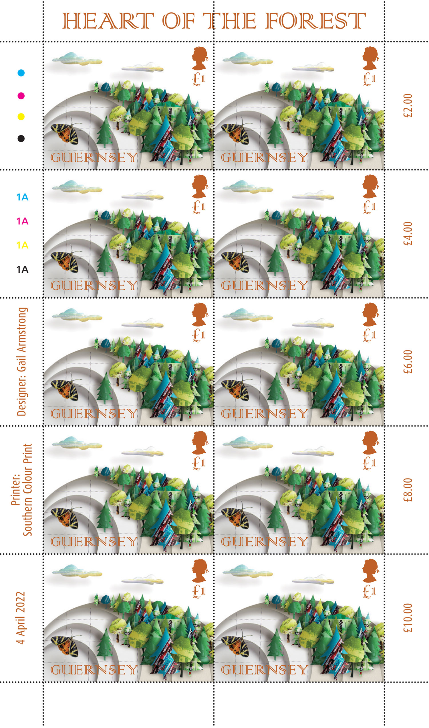 Heart of the Forest Part 2 Sheet of 10